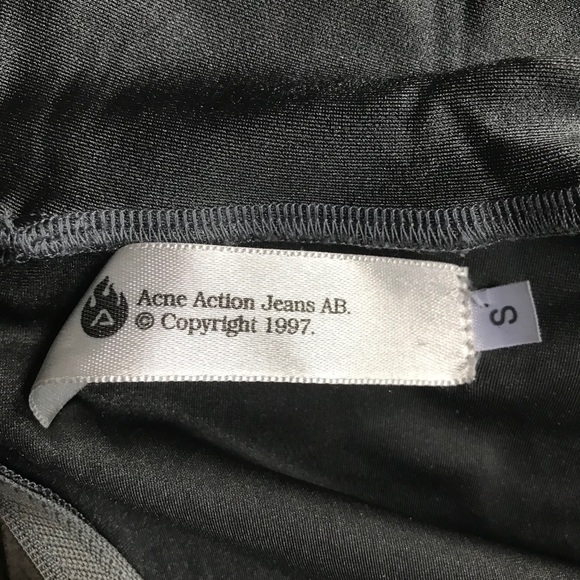 ACNE Silver Spandex Minidress - Picture 7 of 9